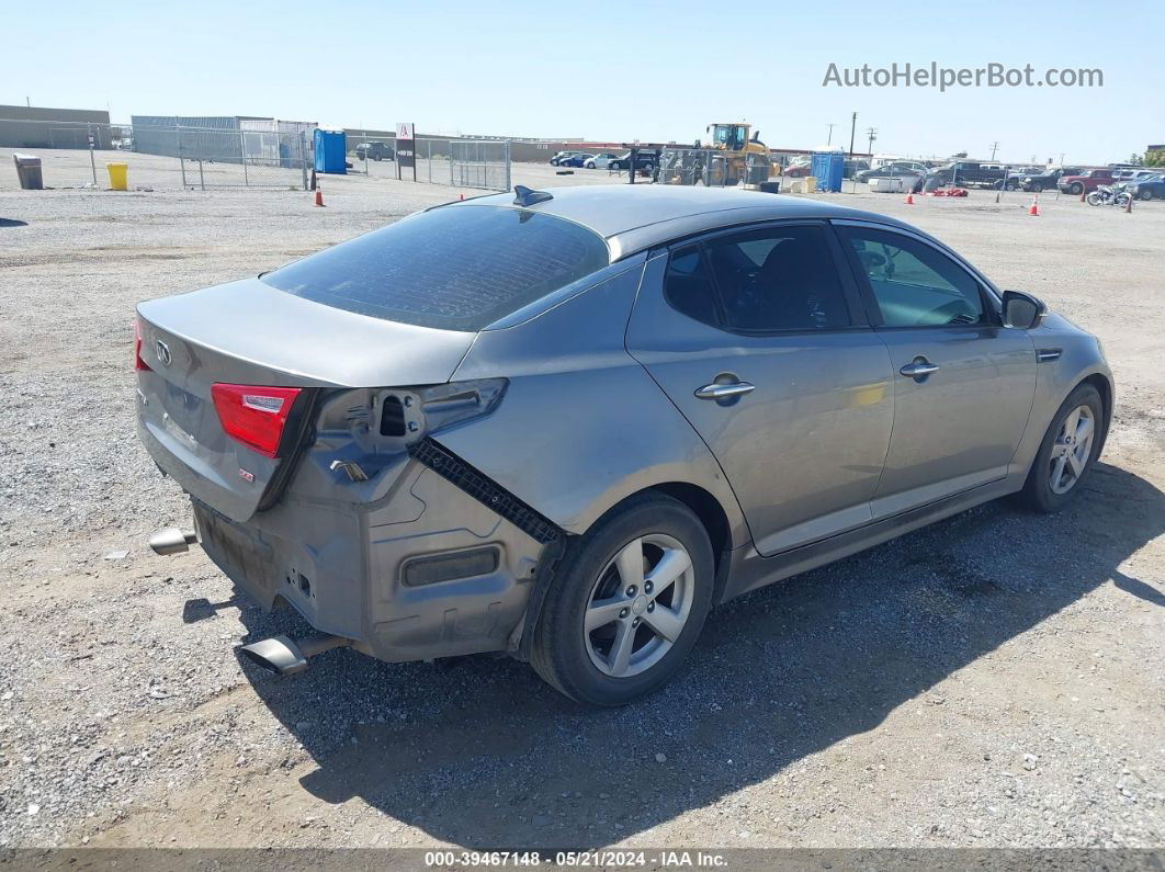 2015 Kia Optima Lx Серый vin: 5XXGM4A71FG502304