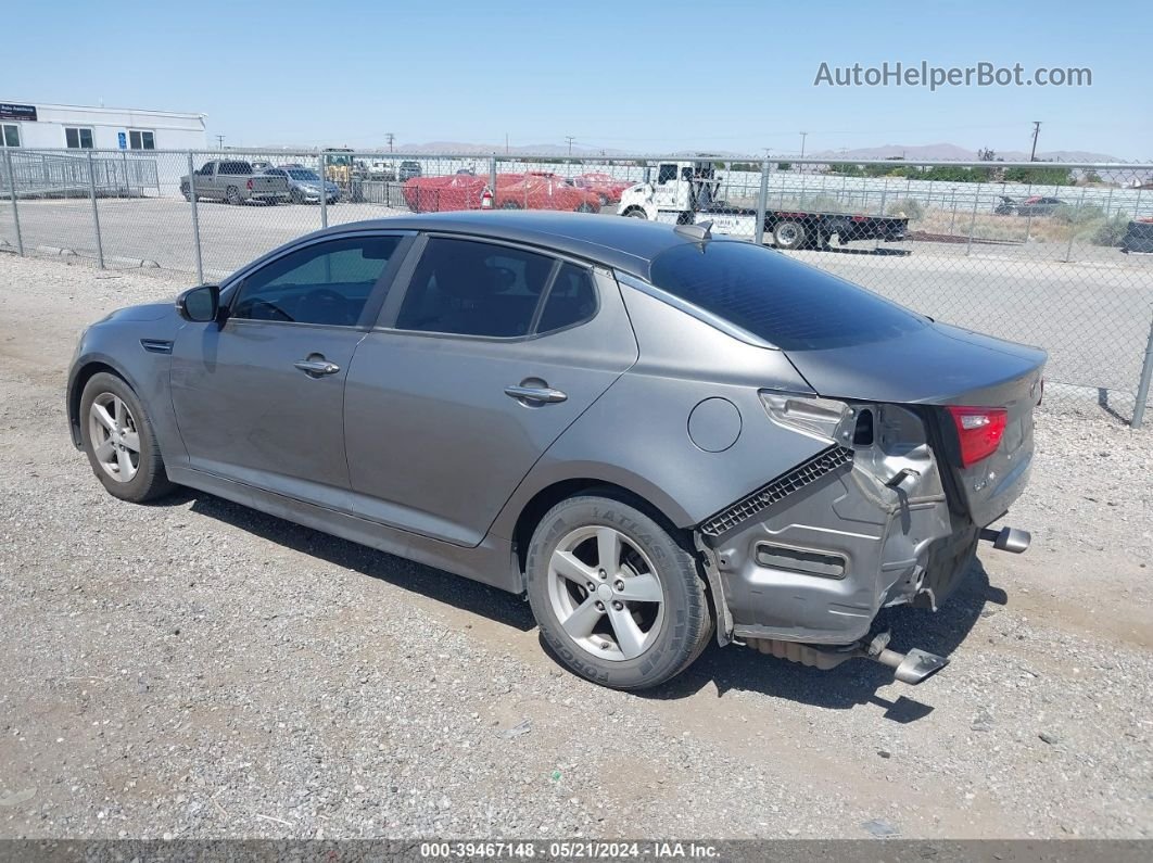 2015 Kia Optima Lx Серый vin: 5XXGM4A71FG502304