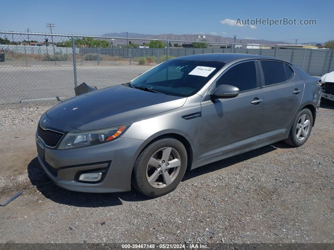 2015 Kia Optima Lx Gray vin: 5XXGM4A71FG502304