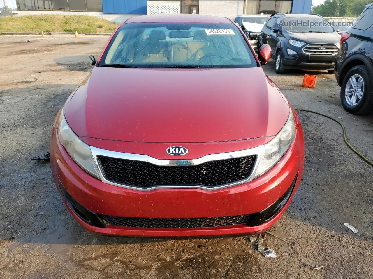 2013 Kia Optima Lx Red vin: 5XXGM4A72DG135913