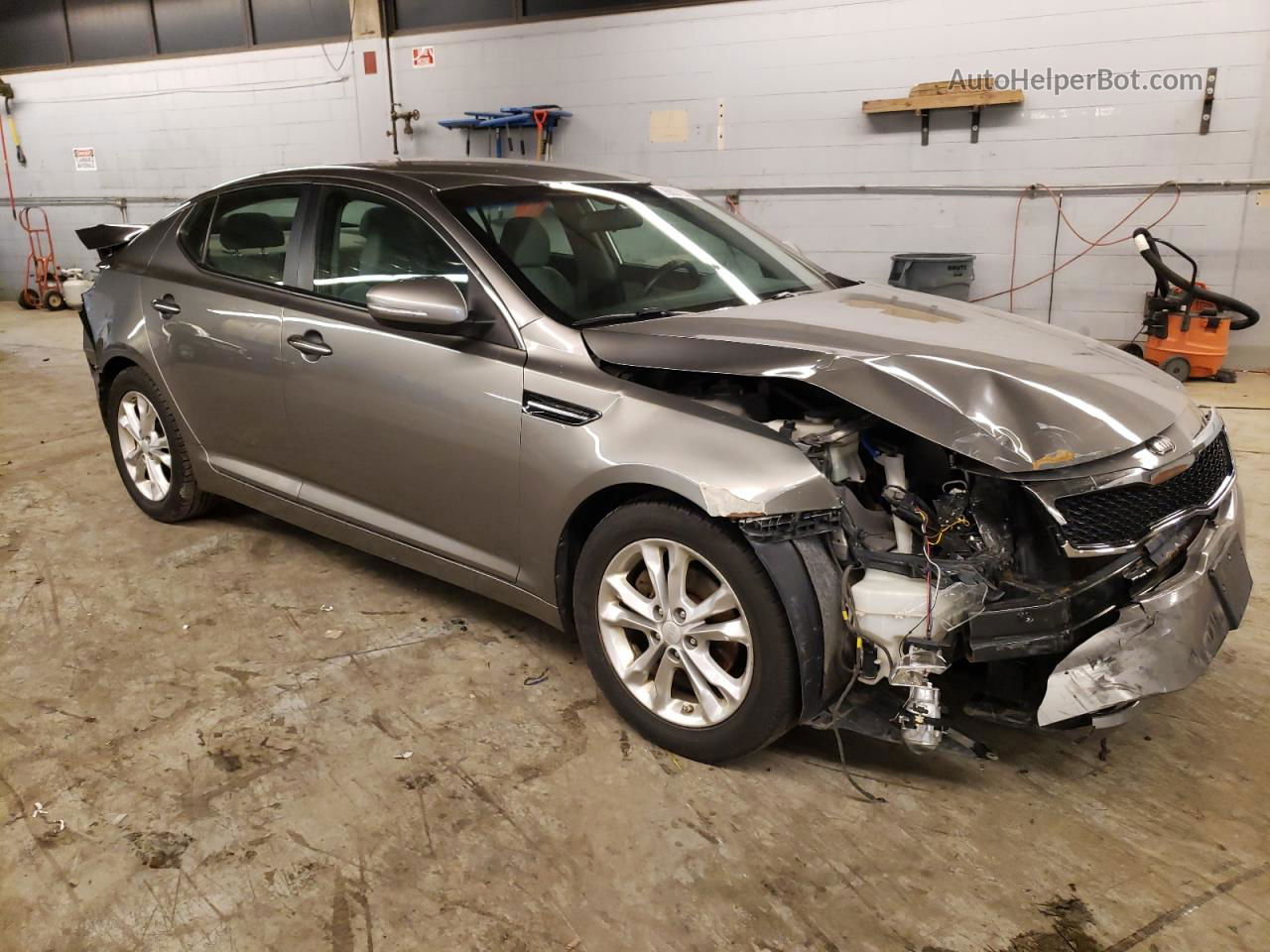 2013 Kia Optima Lx Silver vin: 5XXGM4A72DG194184