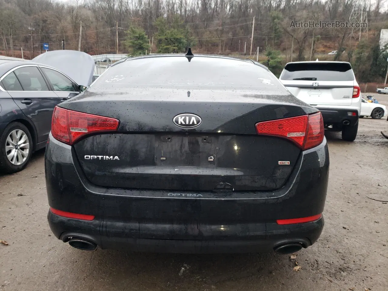 2013 Kia Optima Lx Black vin: 5XXGM4A72DG221268