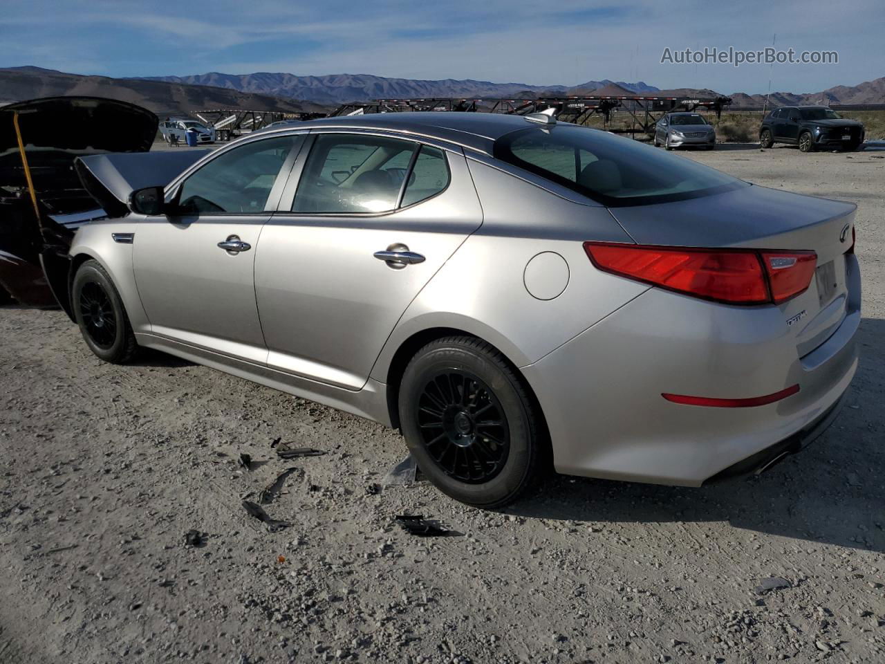 2014 Kia Optima Lx Silver vin: 5XXGM4A72EG263909