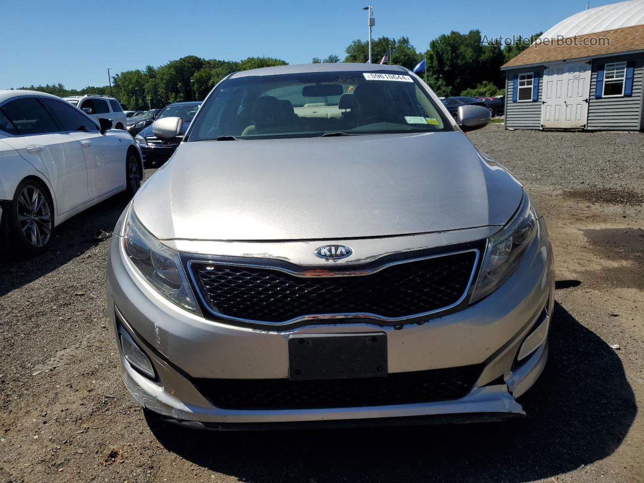 2014 Kia Optima Lx Серебряный vin: 5XXGM4A72EG271010