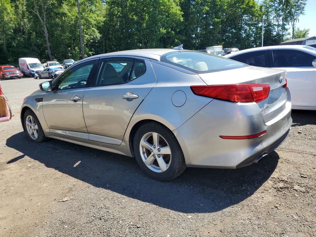 2014 Kia Optima Lx Серебряный vin: 5XXGM4A72EG271010