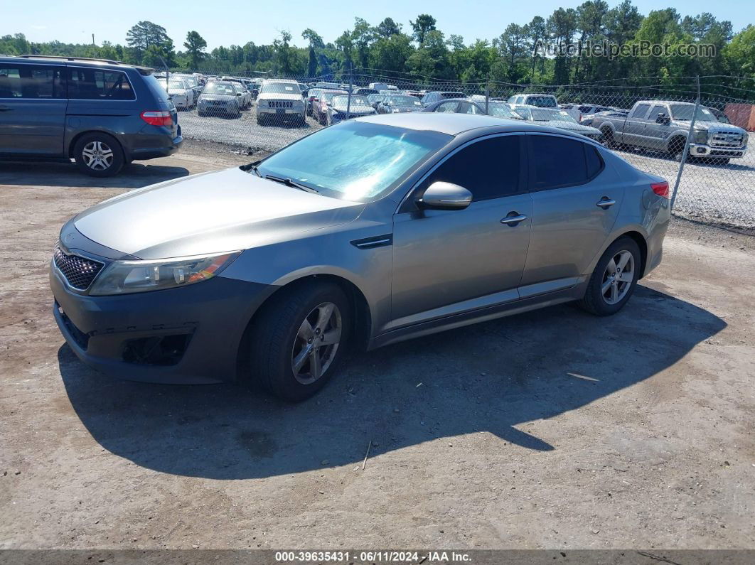 2014 Kia Optima Lx Gray vin: 5XXGM4A72EG281925