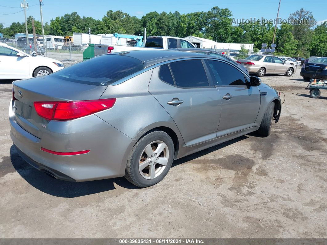 2014 Kia Optima Lx Gray vin: 5XXGM4A72EG281925