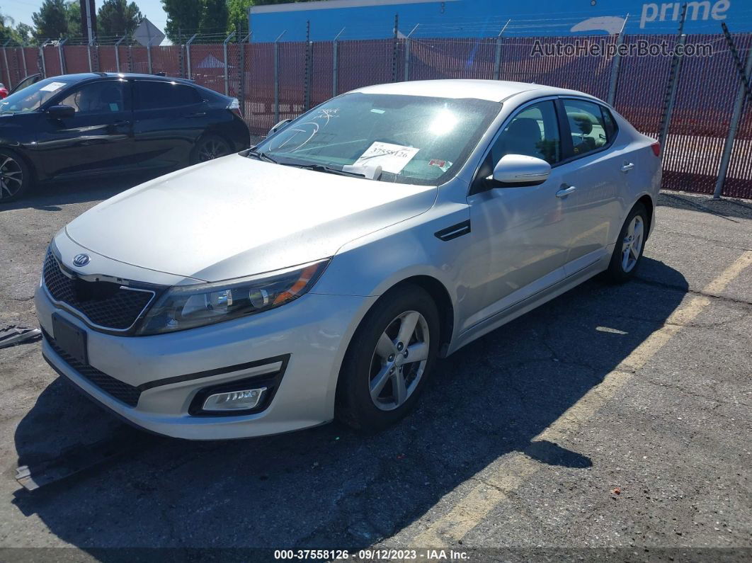 2014 Kia Optima Lx Серебряный vin: 5XXGM4A72EG286316