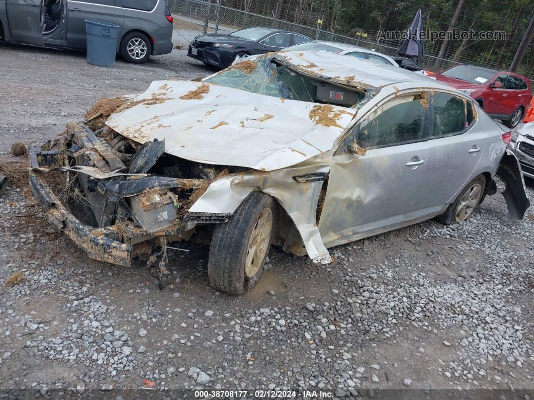 2014 Kia Optima Lx White vin: 5XXGM4A72EG293752