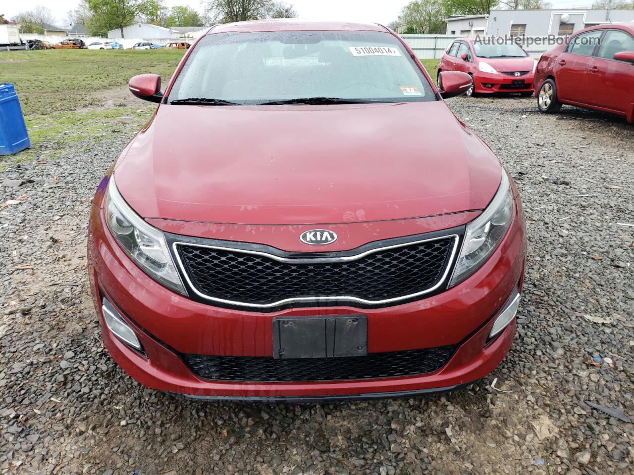 2014 Kia Optima Lx Burgundy vin: 5XXGM4A72EG308525