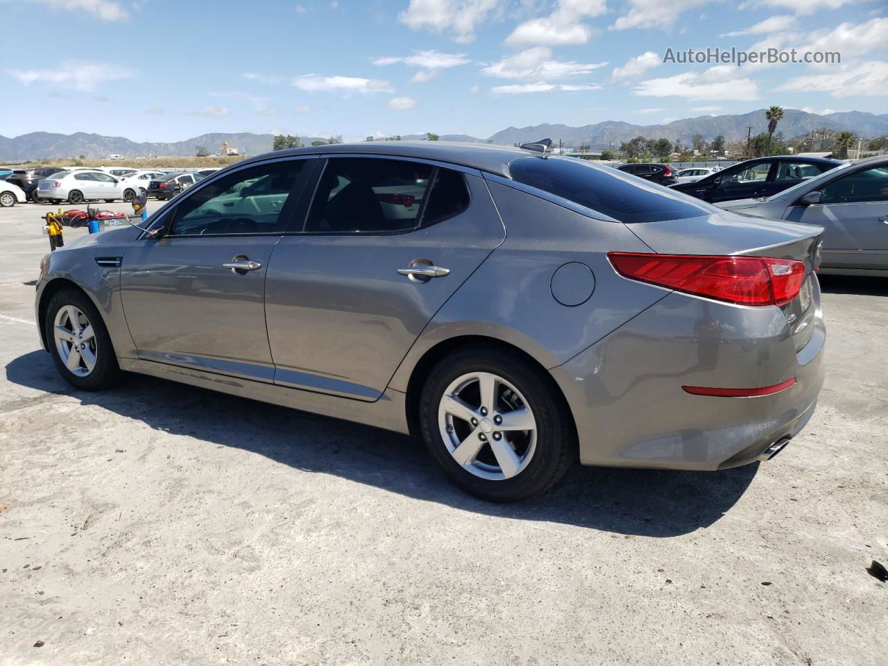 2014 Kia Optima Lx Gray vin: 5XXGM4A72EG310517