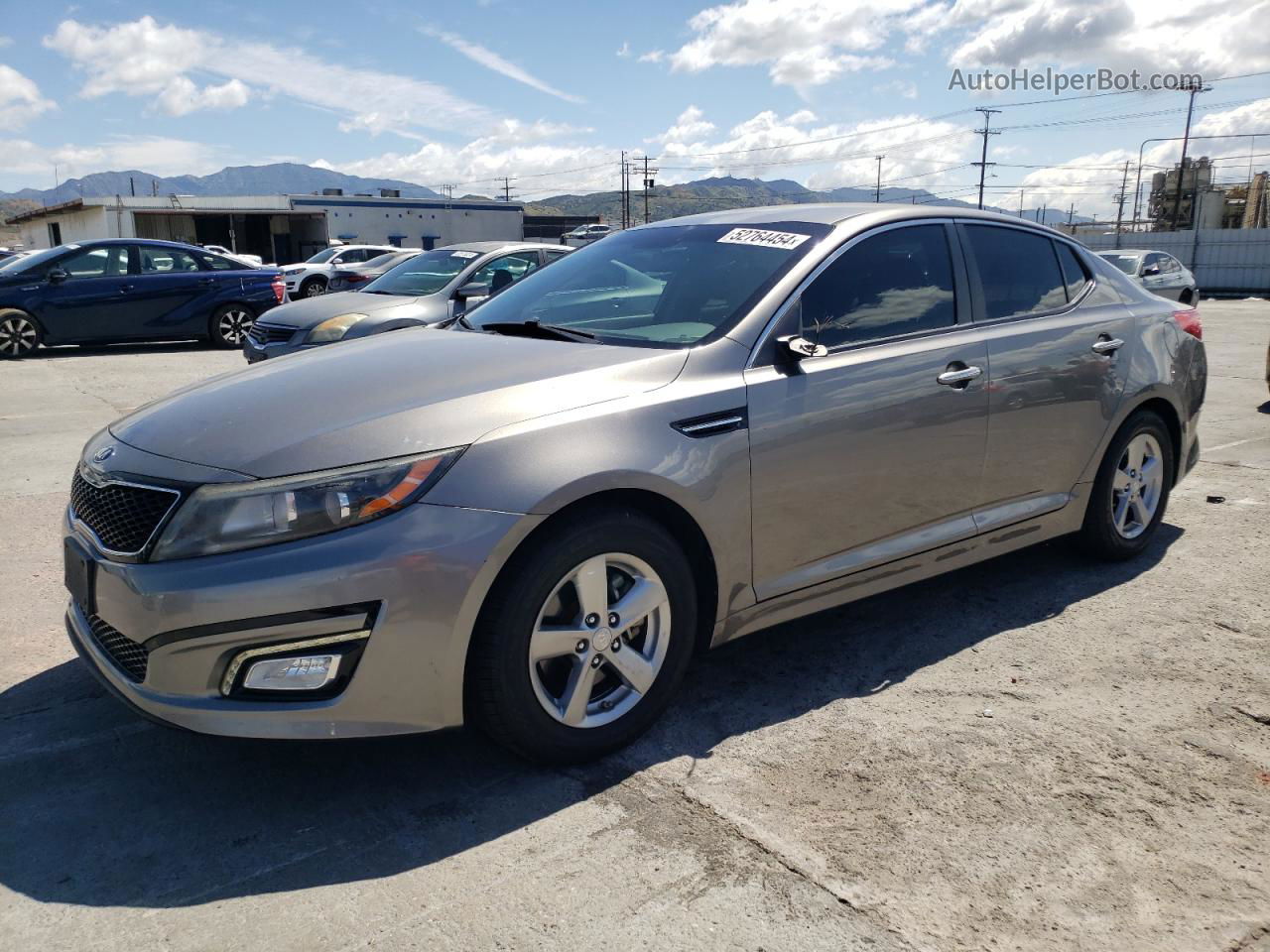 2014 Kia Optima Lx Gray vin: 5XXGM4A72EG310517