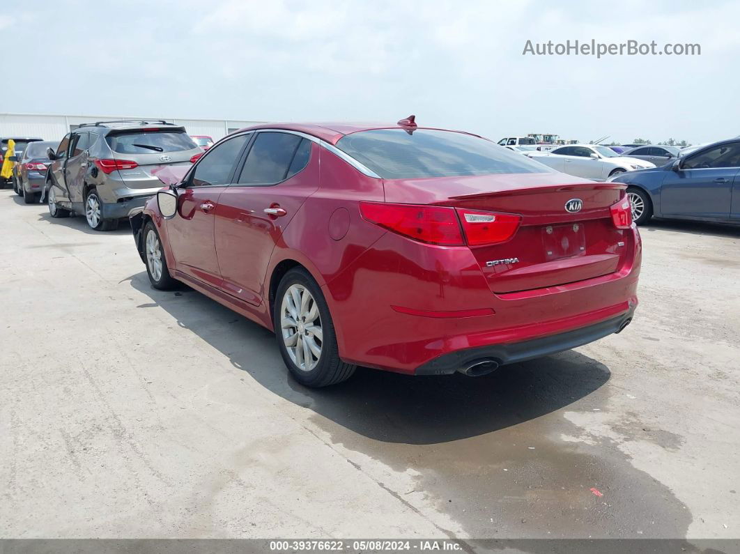 2014 Kia Optima Lx Maroon vin: 5XXGM4A72EG316110