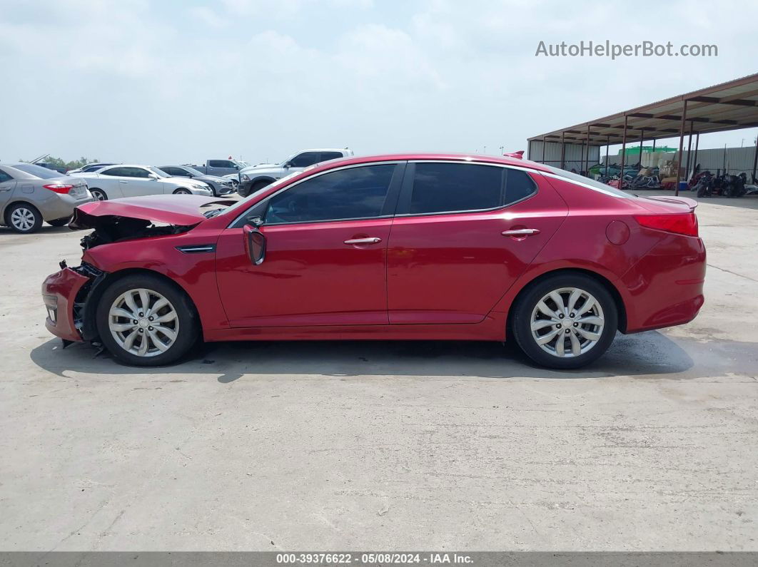 2014 Kia Optima Lx Maroon vin: 5XXGM4A72EG316110