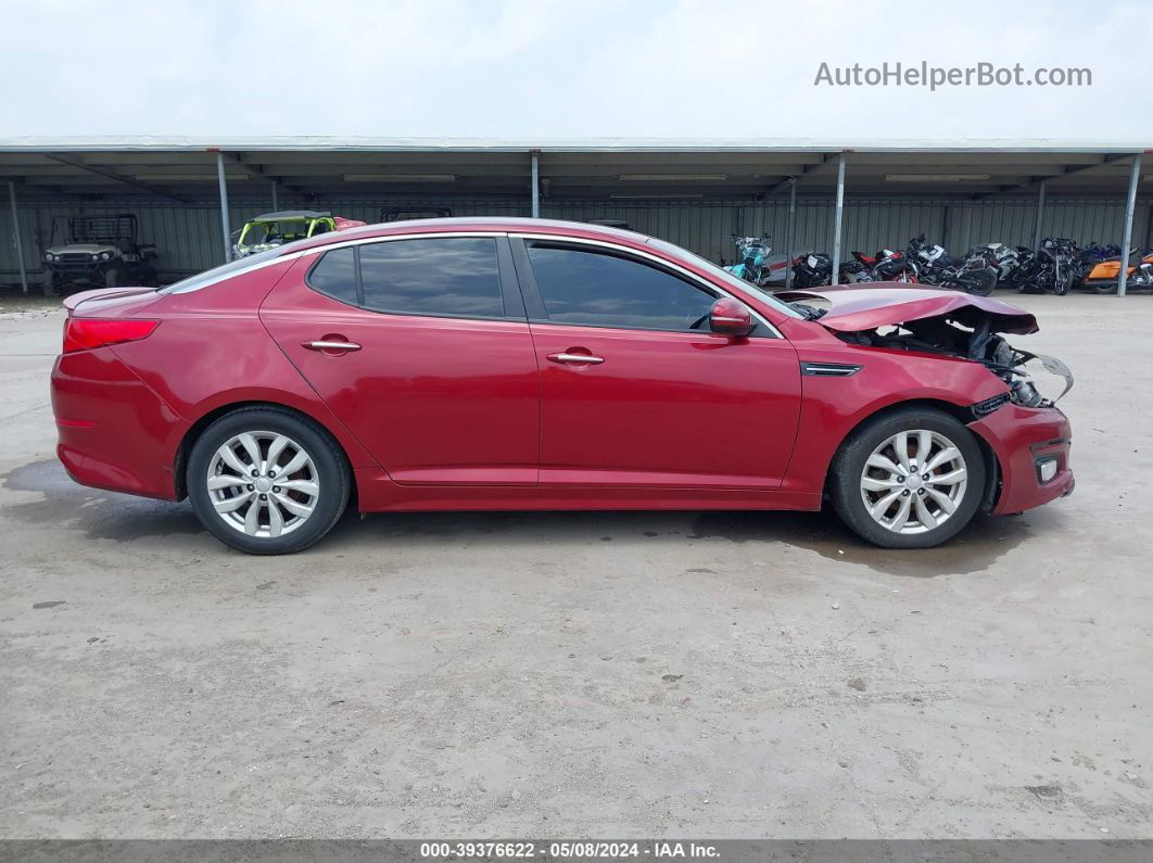 2014 Kia Optima Lx Maroon vin: 5XXGM4A72EG316110