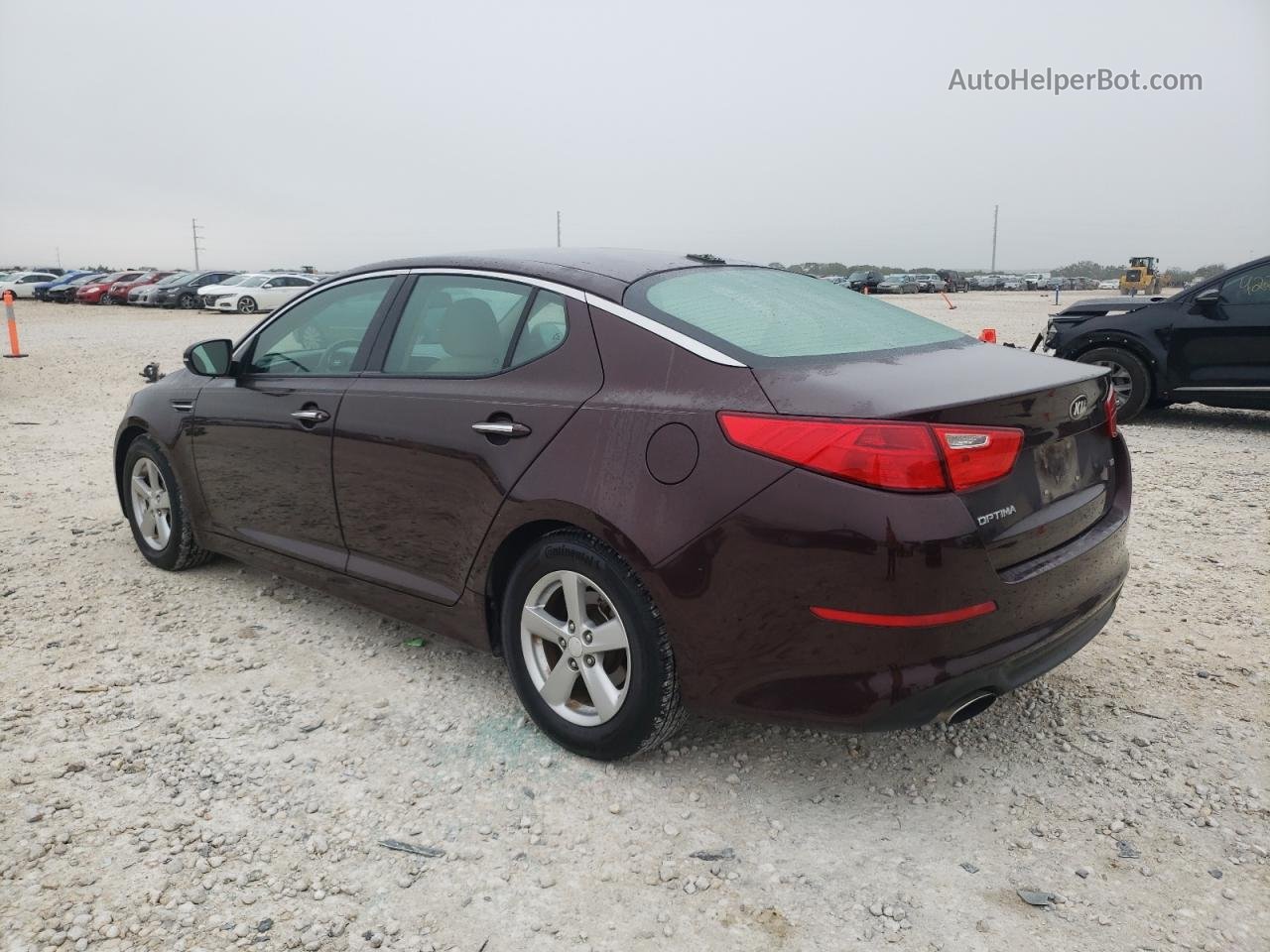 2015 Kia Optima Lx Maroon vin: 5XXGM4A72FG385798