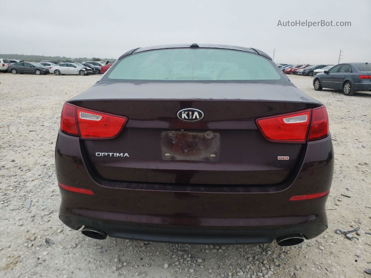 2015 Kia Optima Lx Темно-бордовый vin: 5XXGM4A72FG385798