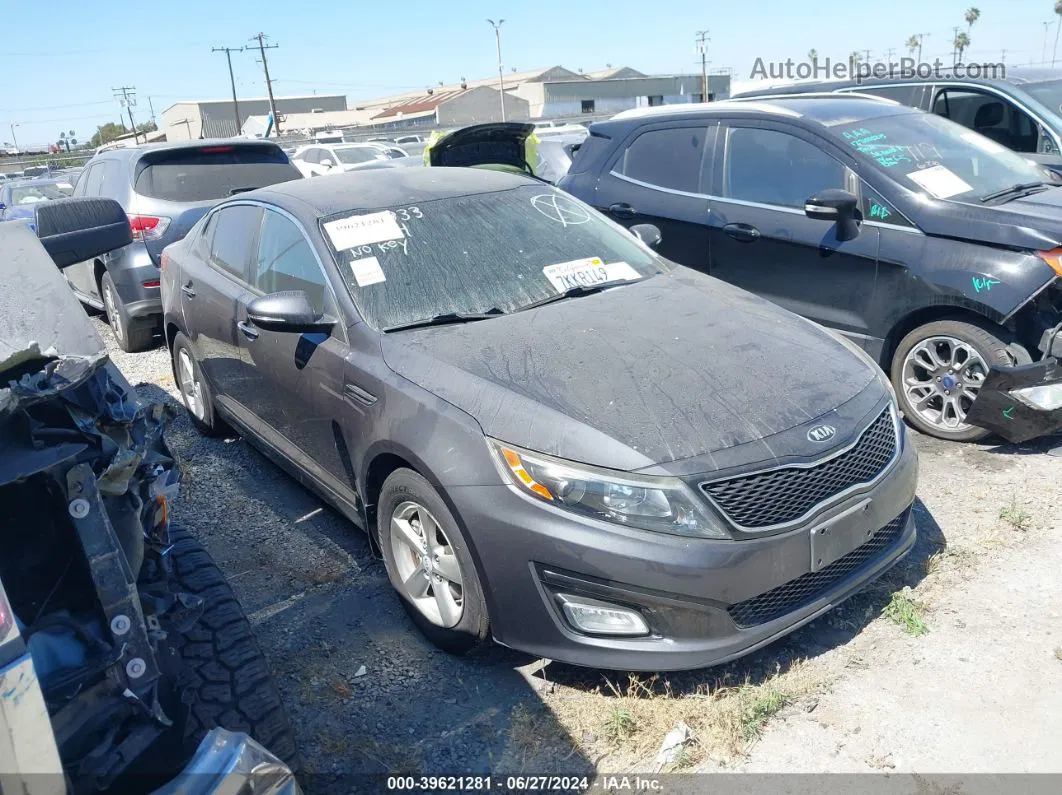 2015 Kia Optima Lx Черный vin: 5XXGM4A72FG436359