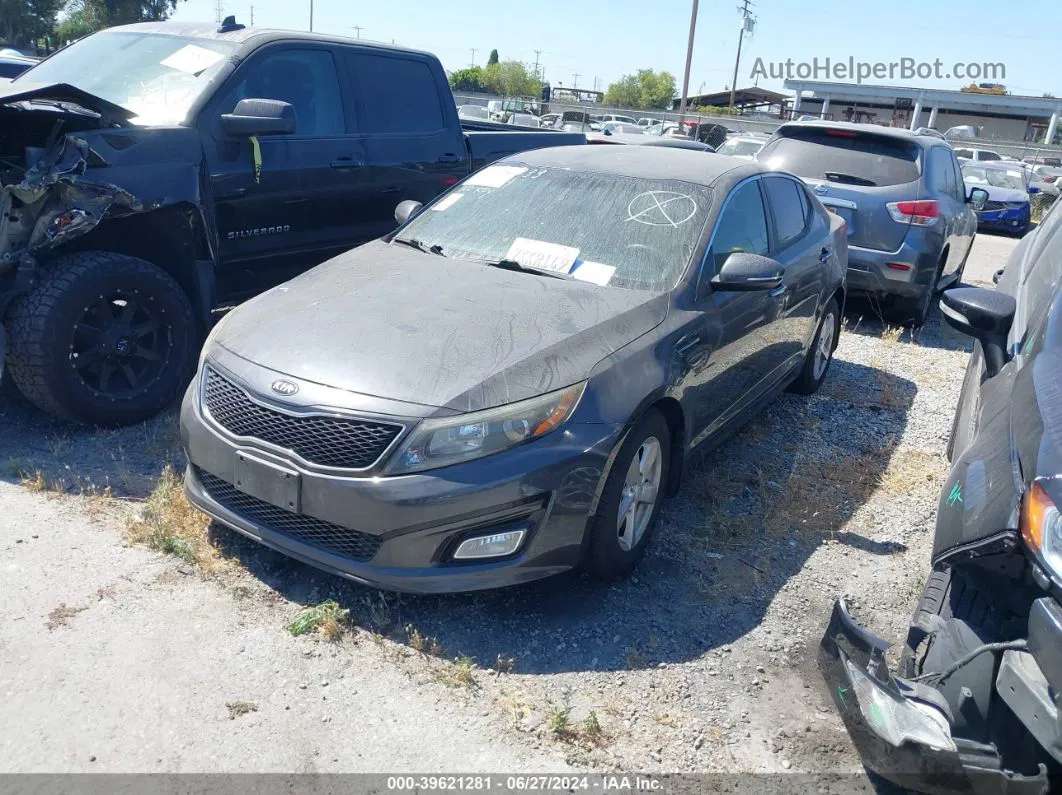 2015 Kia Optima Lx Черный vin: 5XXGM4A72FG436359