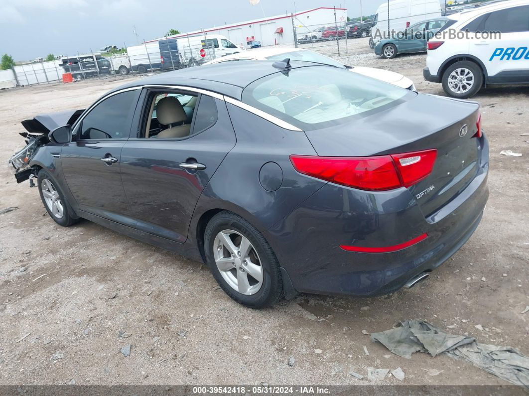 2015 Kia Optima Lx Gray vin: 5XXGM4A72FG449936