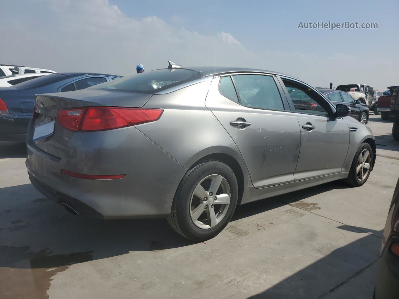 2015 Kia Optima Lx Gray vin: 5XXGM4A72FG464601