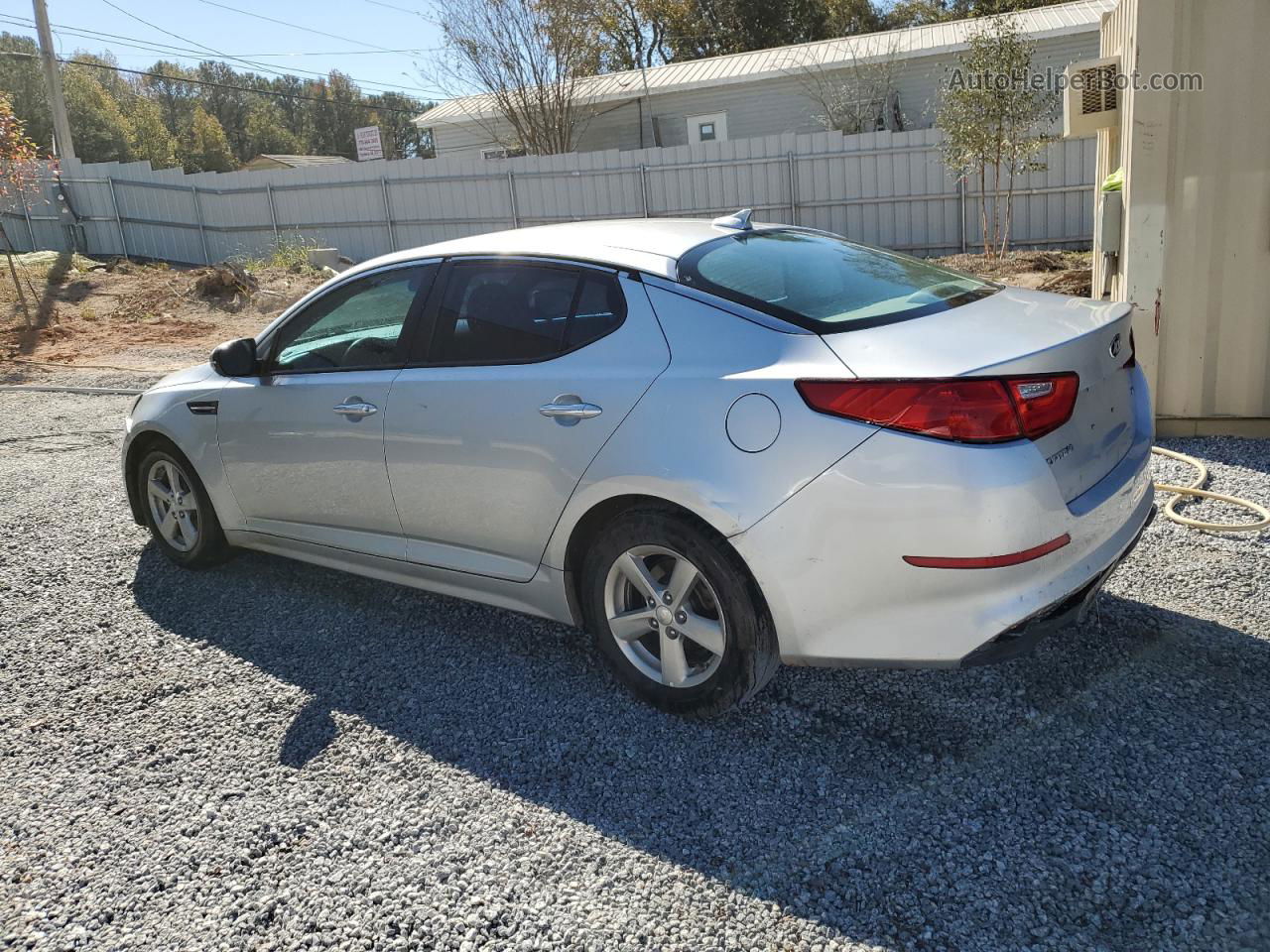 2015 Kia Optima Lx Silver vin: 5XXGM4A72FG481303