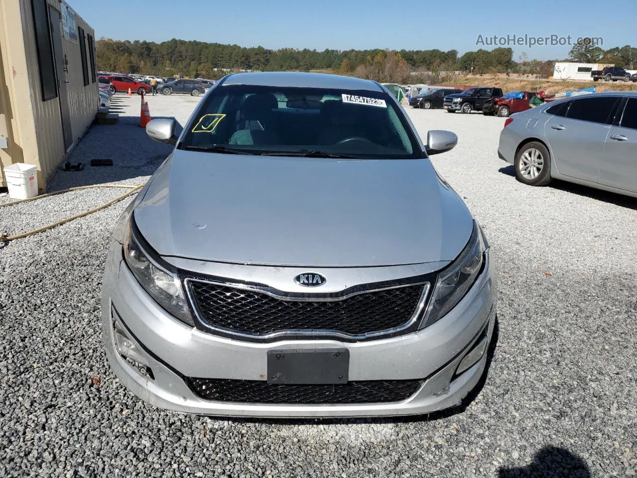 2015 Kia Optima Lx Silver vin: 5XXGM4A72FG481303