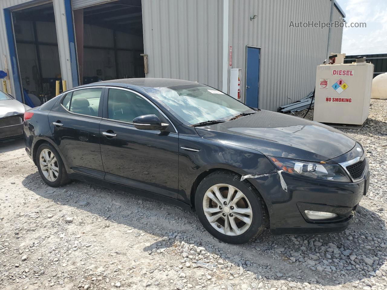 2013 Kia Optima Lx Black vin: 5XXGM4A73DG128954