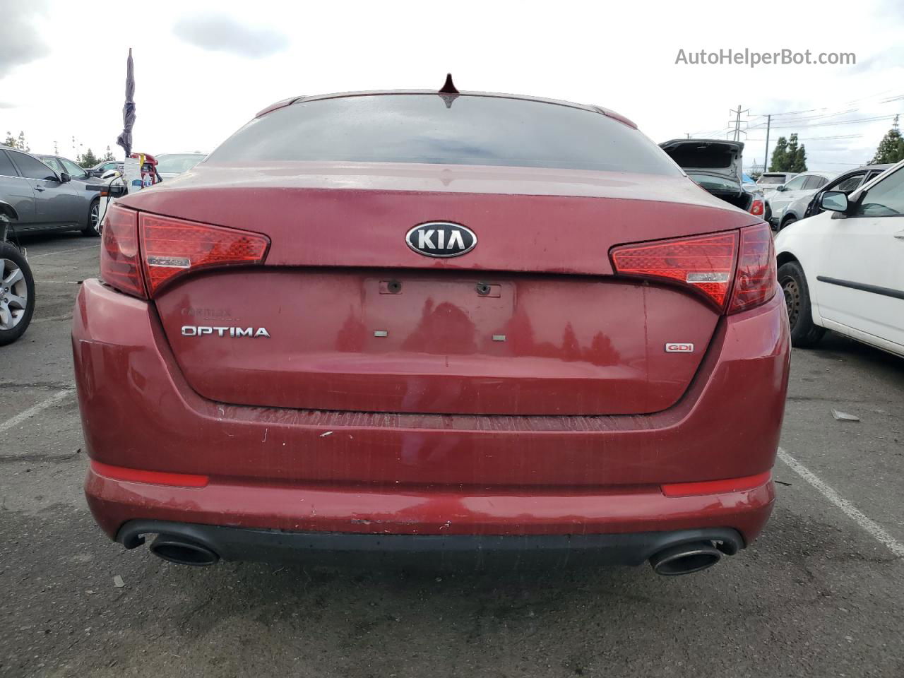 2013 Kia Optima Lx Red vin: 5XXGM4A73DG145804