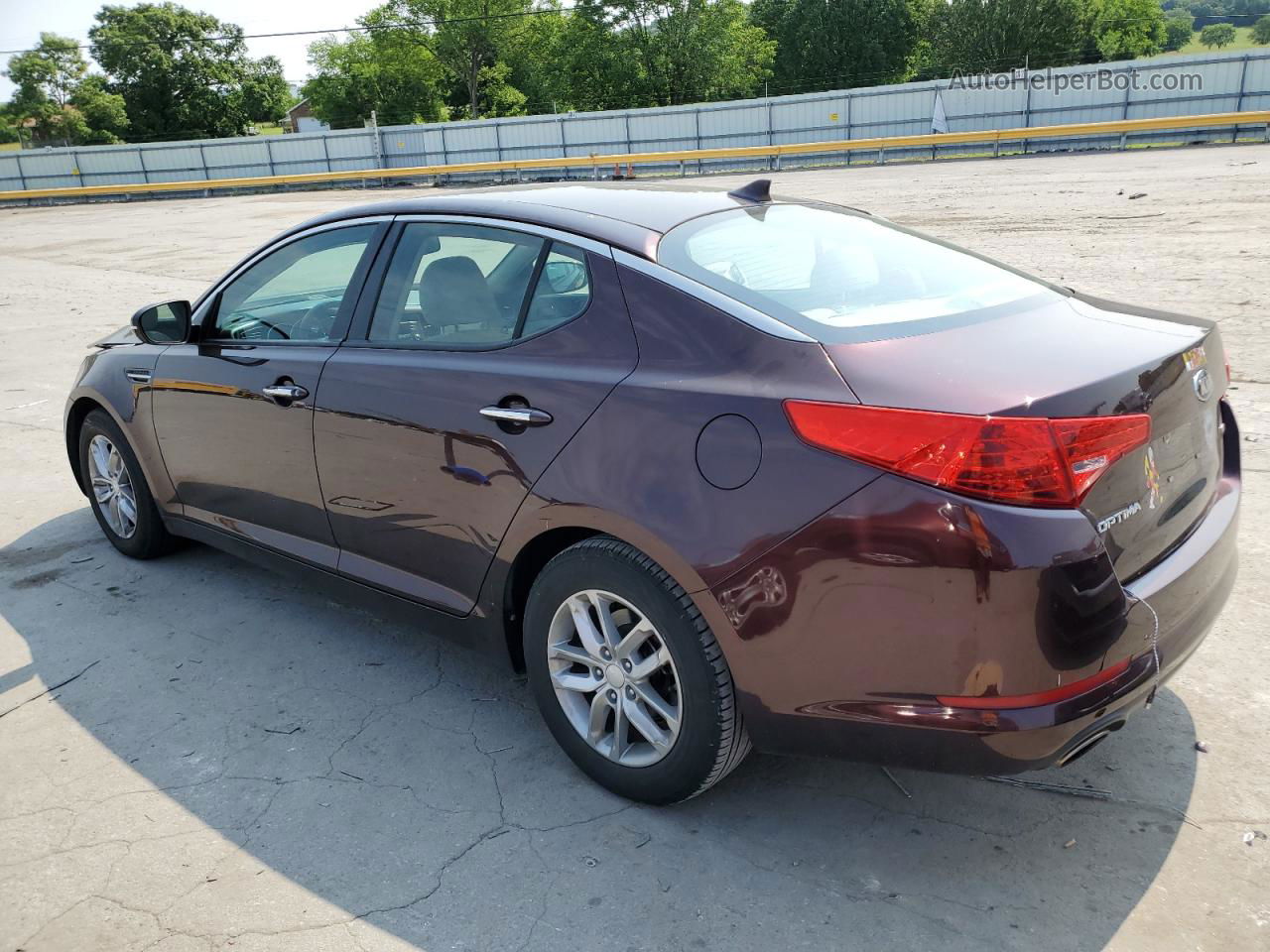 2013 Kia Optima Lx Burgundy vin: 5XXGM4A73DG221845