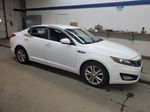 2013 Kia Optima Lx White vin: 5XXGM4A73DG227970