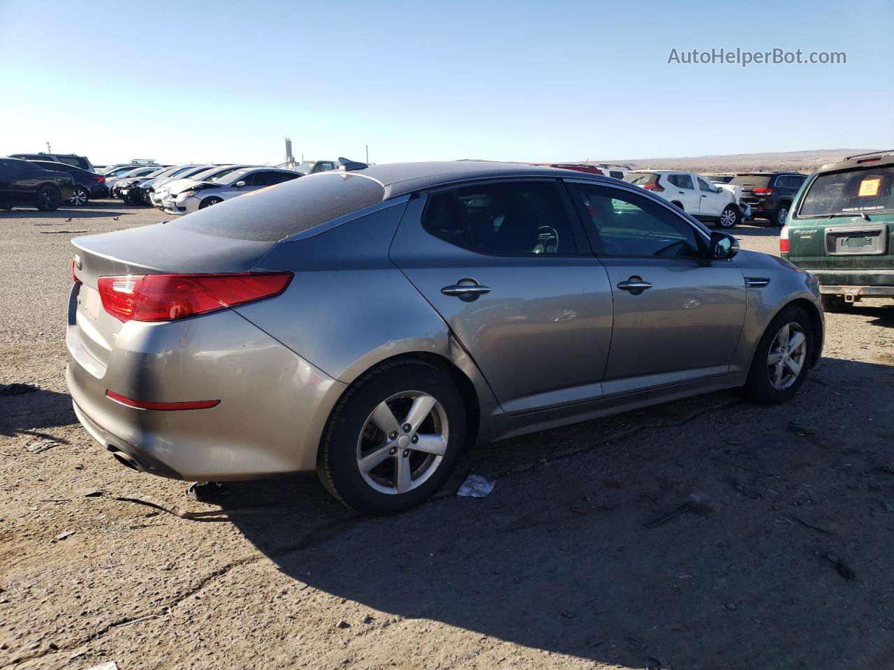 2014 Kia Optima Lx Gray vin: 5XXGM4A73EG260422