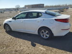 2014 Kia Optima Lx White vin: 5XXGM4A73EG271890