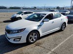 2014 Kia Optima Lx White vin: 5XXGM4A73EG282629