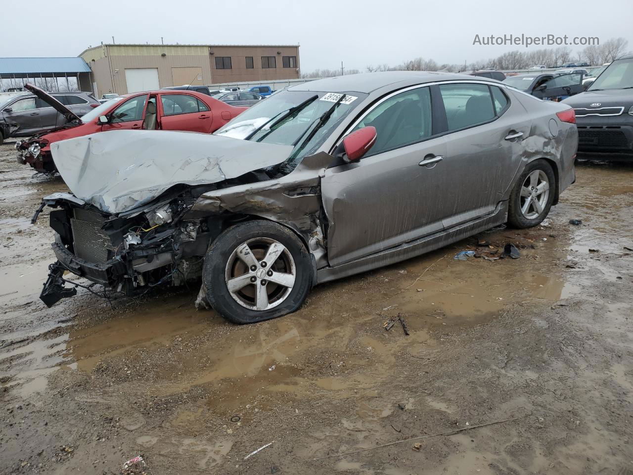 2014 Kia Optima Lx Tan vin: 5XXGM4A73EG290181