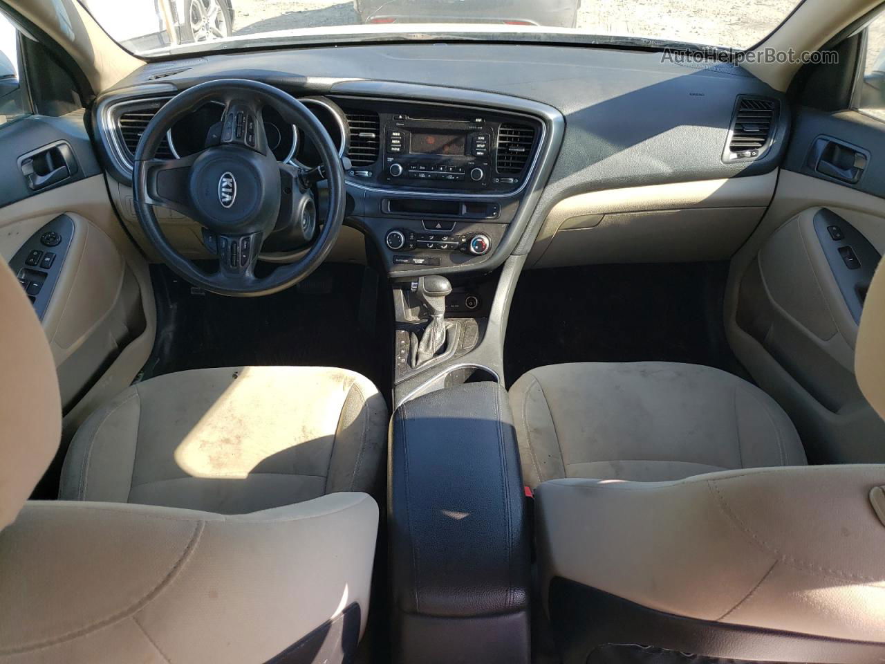 2014 Kia Optima Lx Белый vin: 5XXGM4A73EG295137