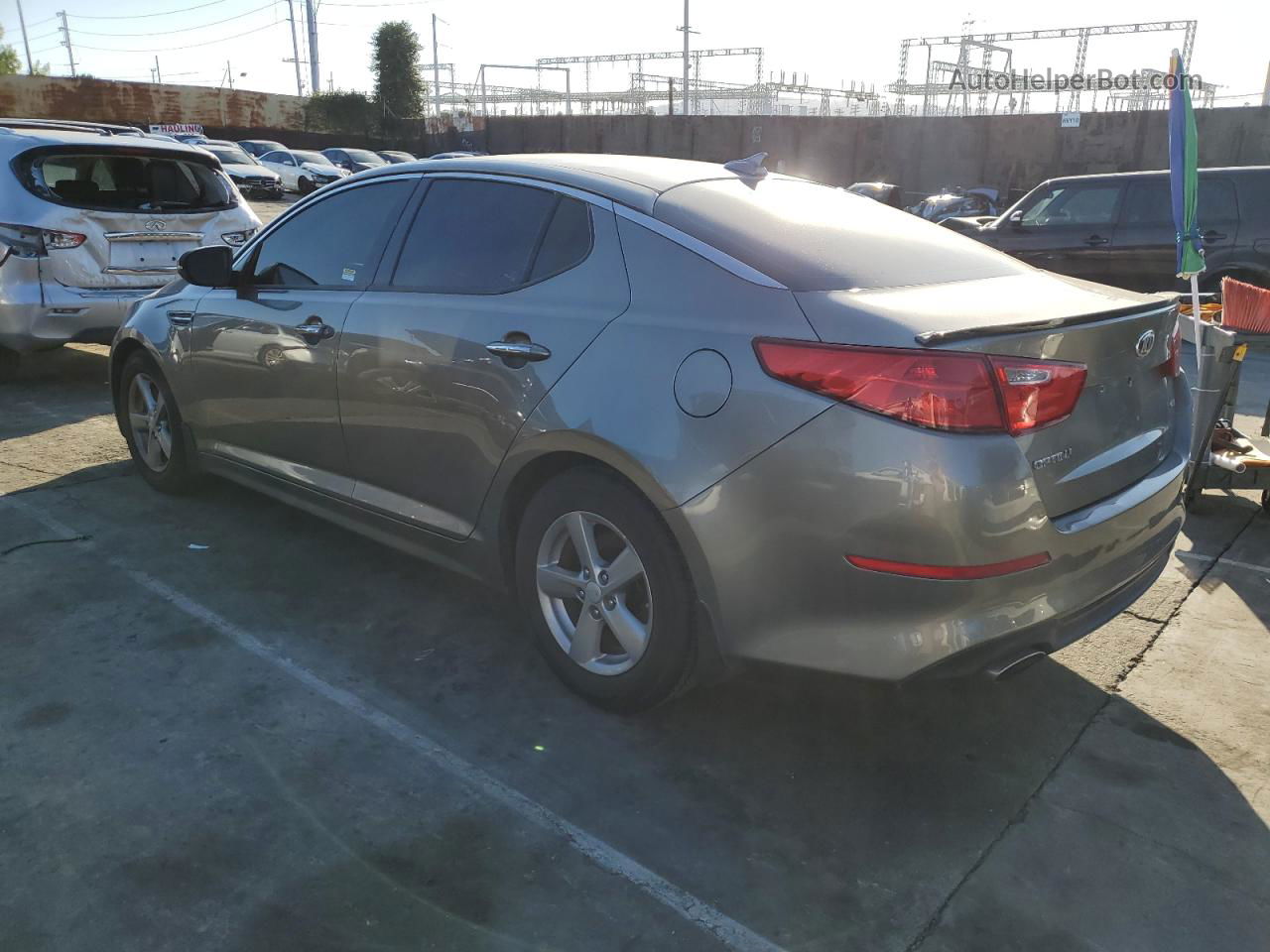 2014 Kia Optima Lx Gray vin: 5XXGM4A73EG306475