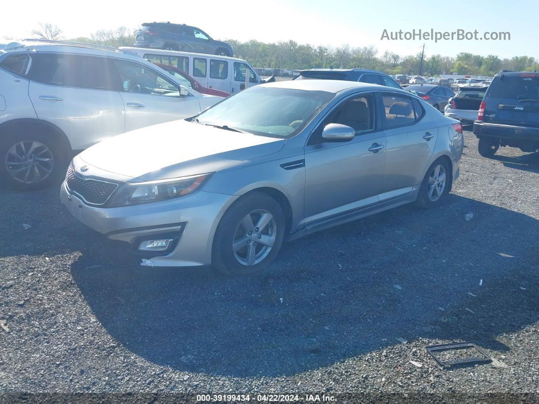 2014 Kia Optima Lx Silver vin: 5XXGM4A73EG308680