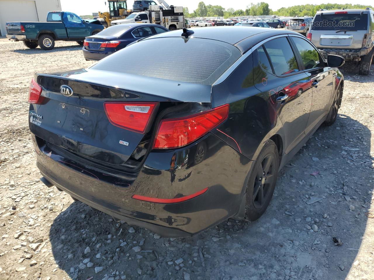 2014 Kia Optima Lx Черный vin: 5XXGM4A73EG317315