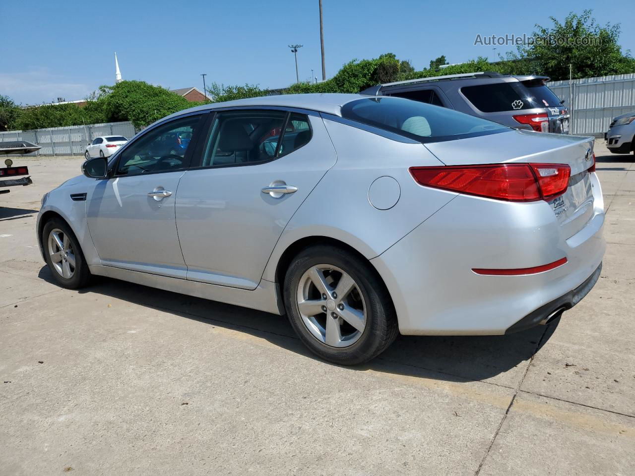 2014 Kia Optima Lx Серебряный vin: 5XXGM4A73EG340030