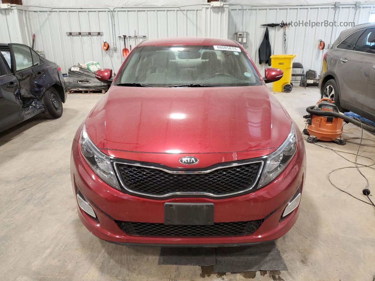 2014 Kia Optima Lx Red vin: 5XXGM4A73EG342926