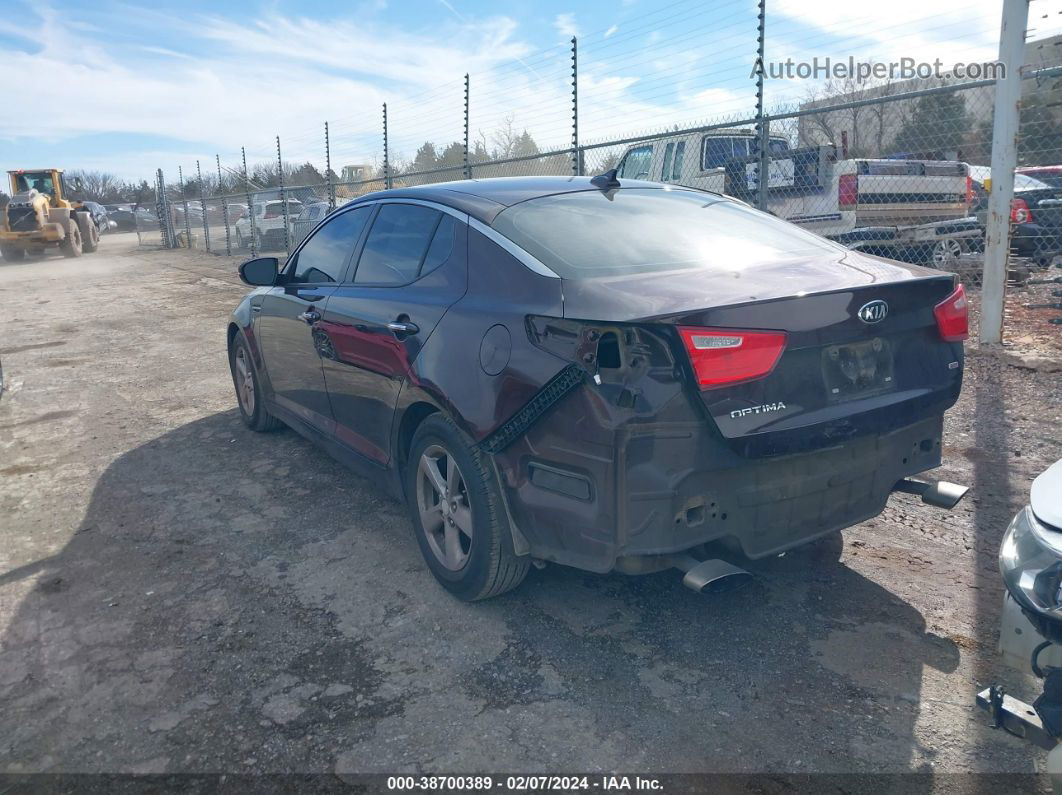 2014 Kia Optima Lx Burgundy vin: 5XXGM4A73EG346085