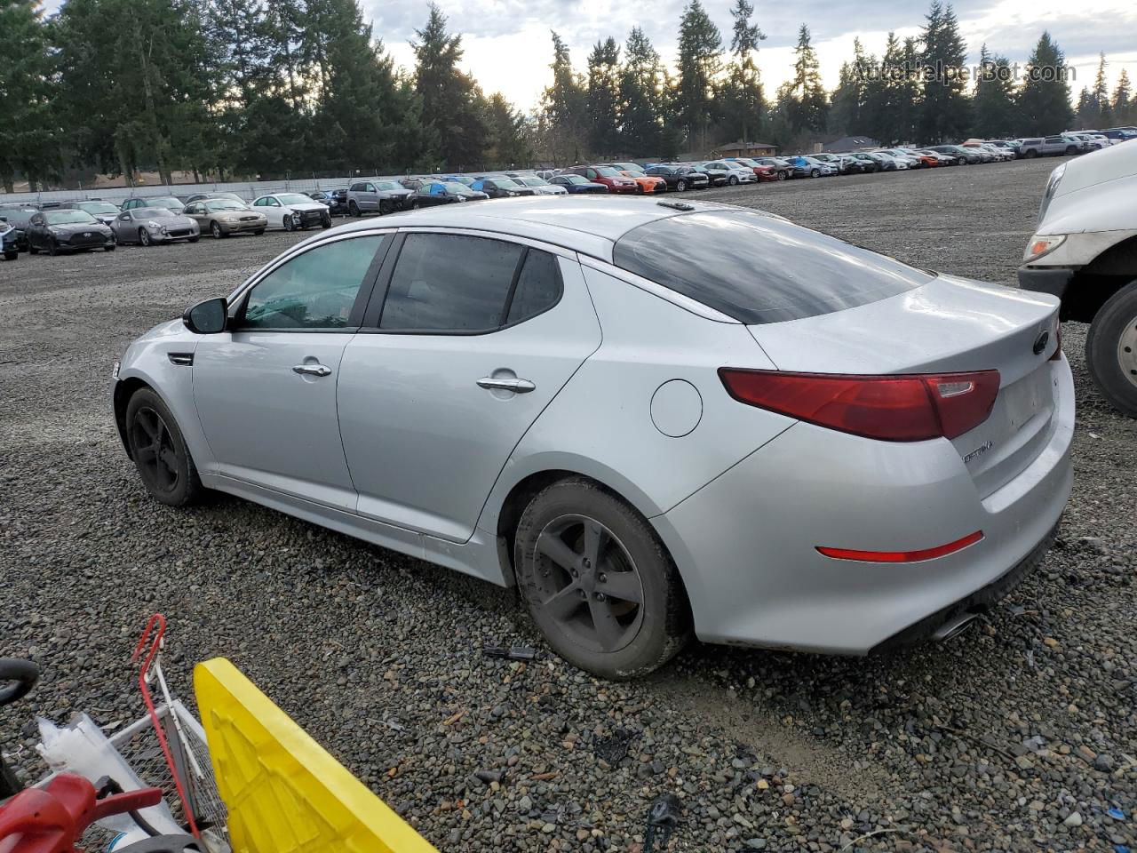 2014 Kia Optima Lx Silver vin: 5XXGM4A73EG350640