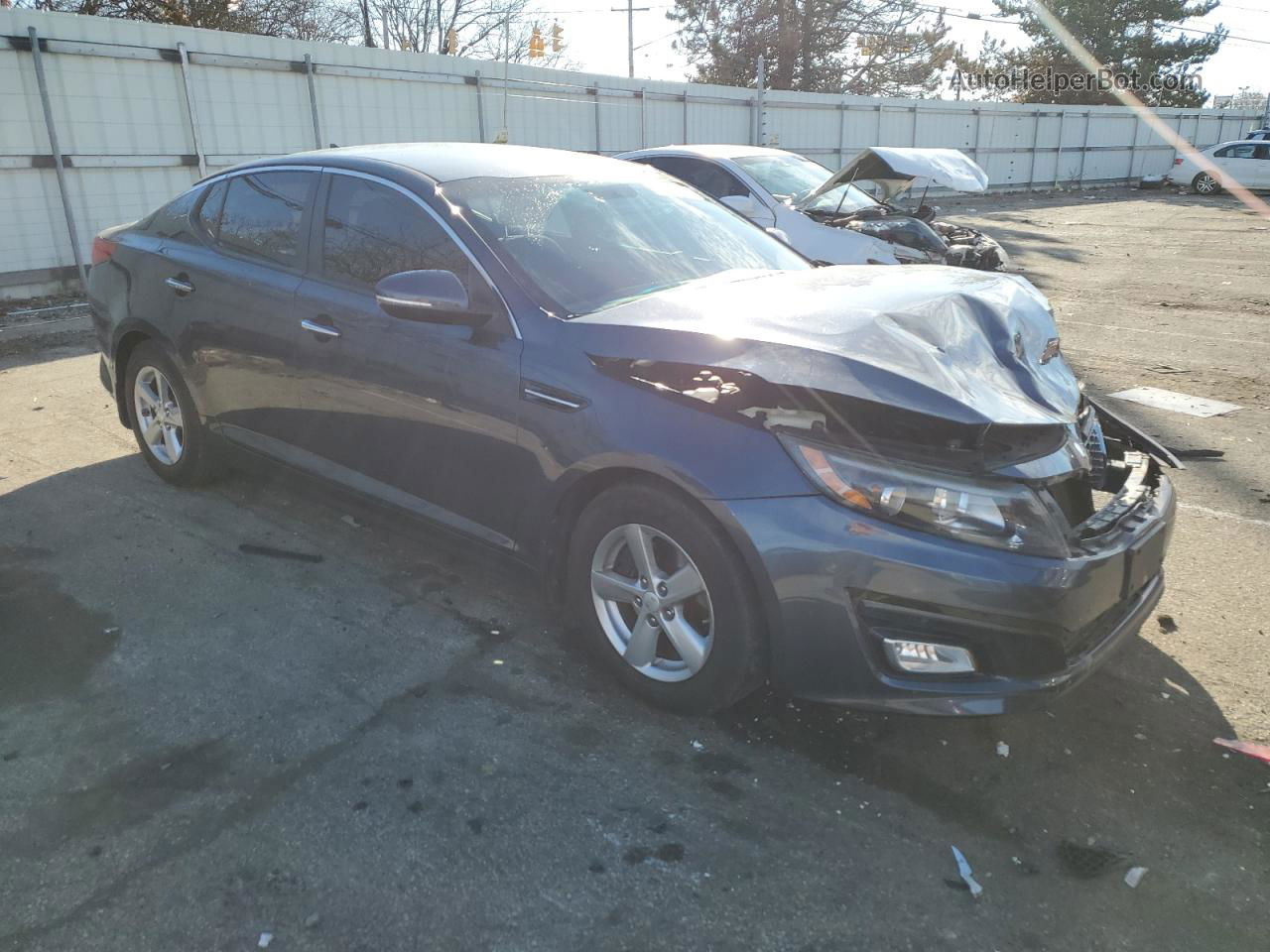 2015 Kia Optima Lx Blue vin: 5XXGM4A73FG373790