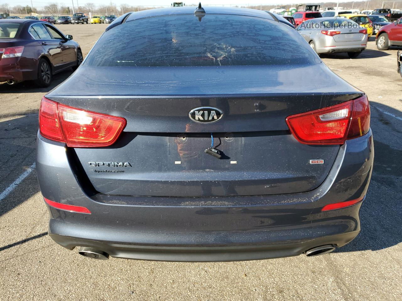 2015 Kia Optima Lx Blue vin: 5XXGM4A73FG373790