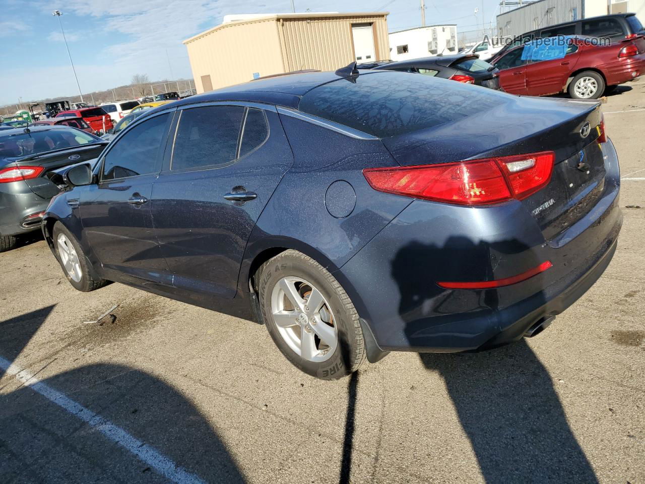 2015 Kia Optima Lx Blue vin: 5XXGM4A73FG373790