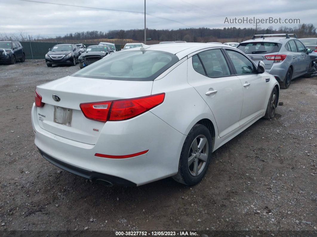 2015 Kia Optima Lx Белый vin: 5XXGM4A73FG378066