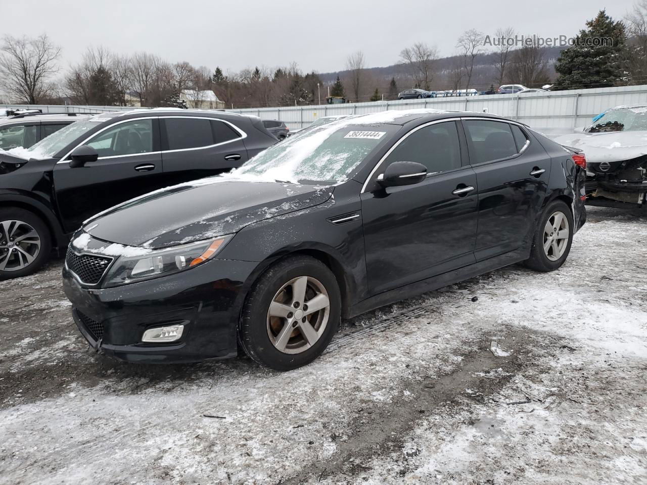 2015 Kia Optima Lx Black vin: 5XXGM4A73FG408313