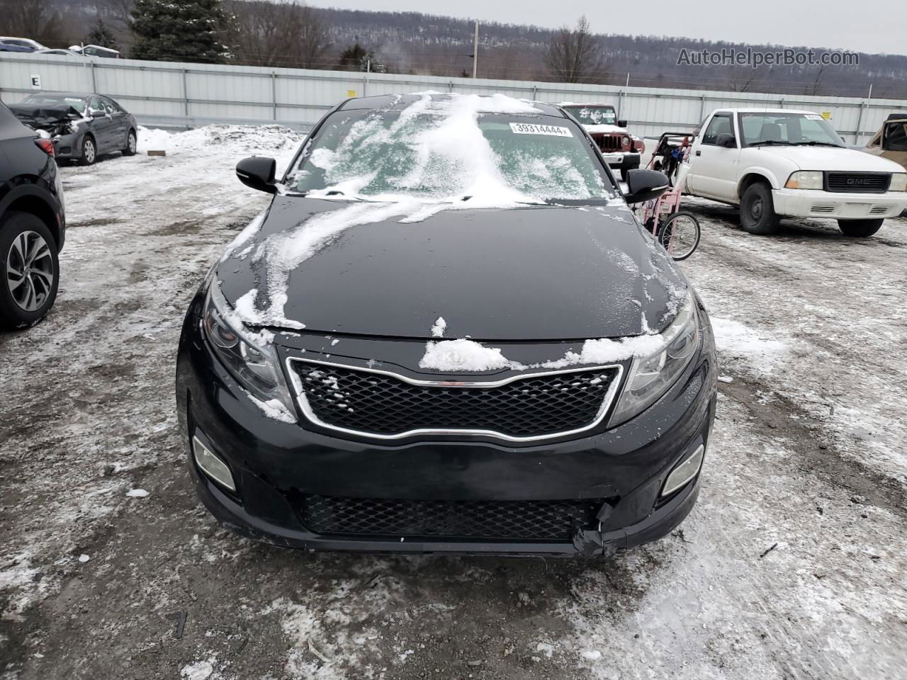 2015 Kia Optima Lx Black vin: 5XXGM4A73FG408313