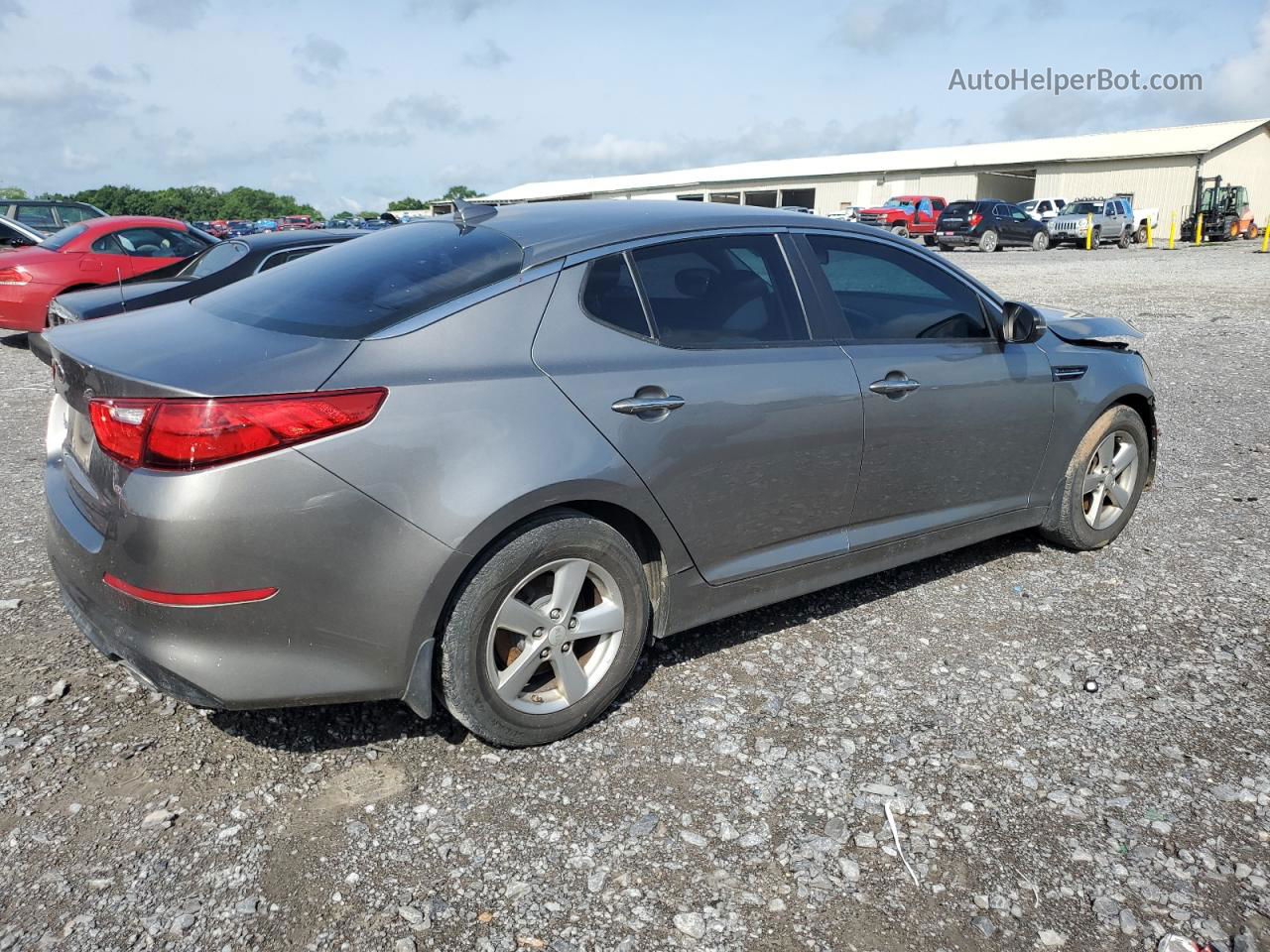 2015 Kia Optima Lx Silver vin: 5XXGM4A73FG414449